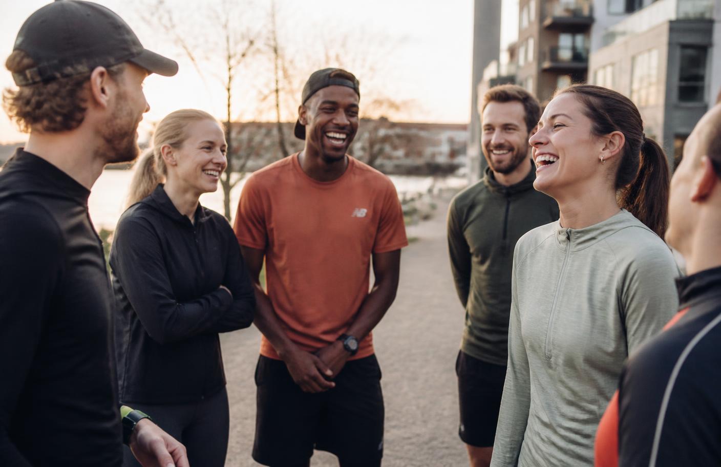 Runners together after a run